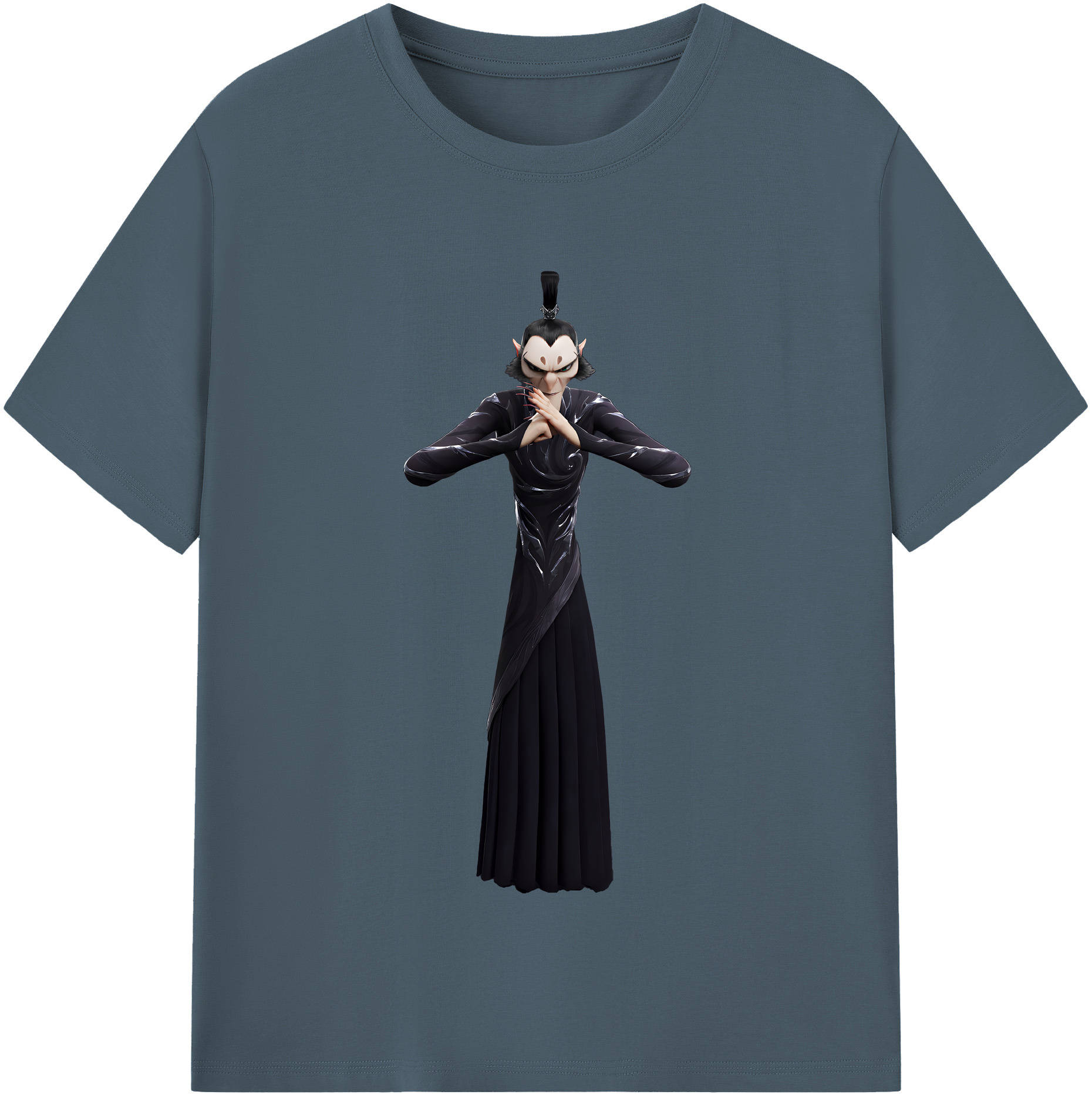 （画像用） Ne Zha 2 ナタ 魔童の大暴れ 綿100％半袖Tシャツ（フロントプリント）